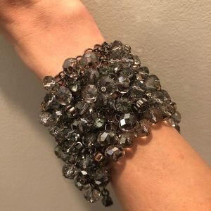 Gray beaded bracelet